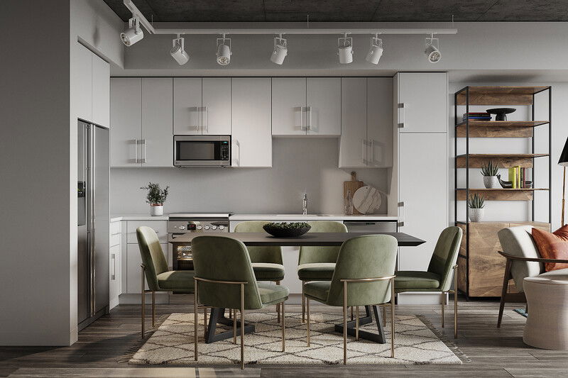 Online Designer Combined Living/Dining 3D Model 3