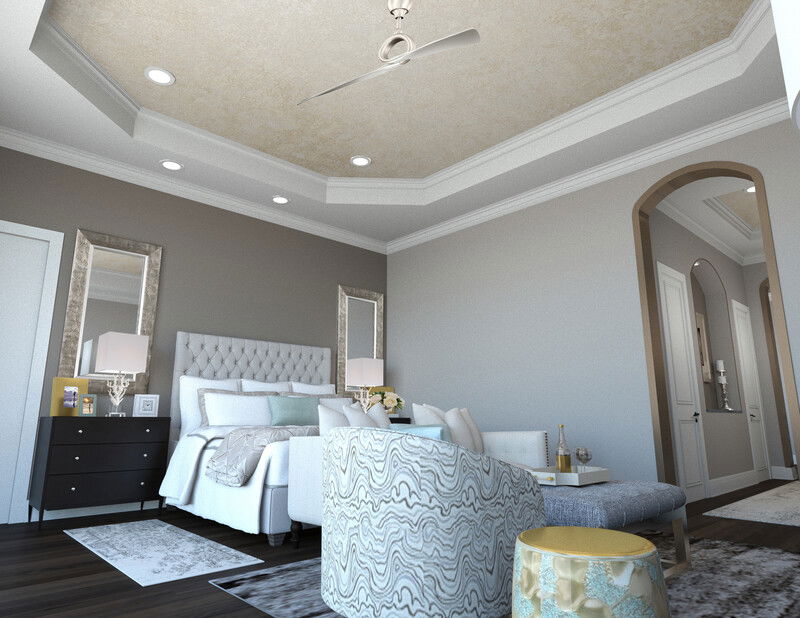 Online Designer Bedroom 3D Model 2