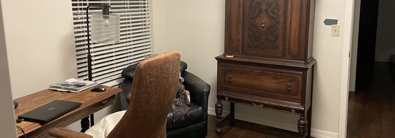 Eclectic Home Office Interior Design- Before Photo