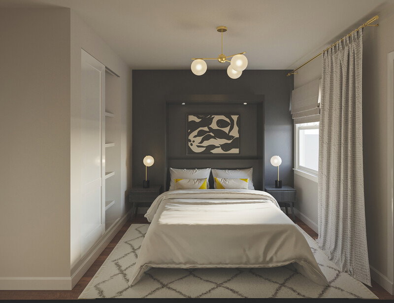Online Designer Bedroom 3D Model thumbnail1
