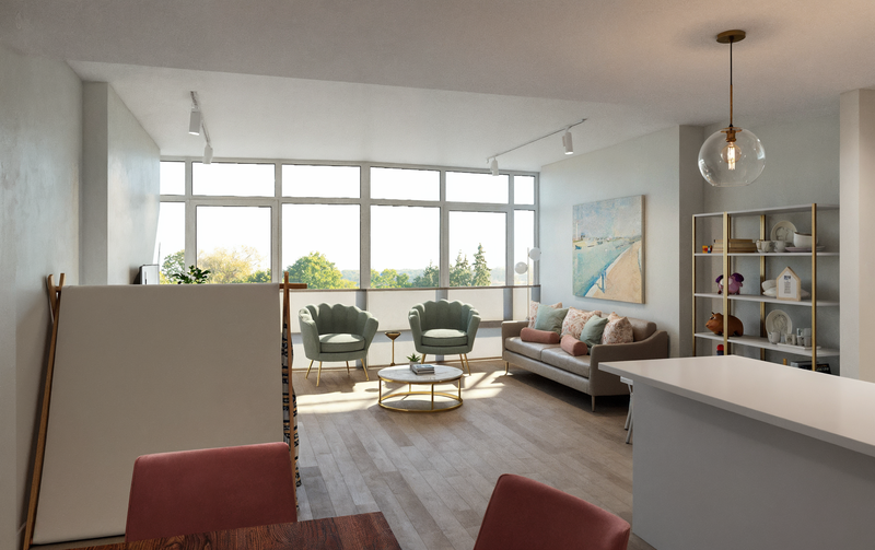 Online Designer Combined Living/Dining 3D Model 9