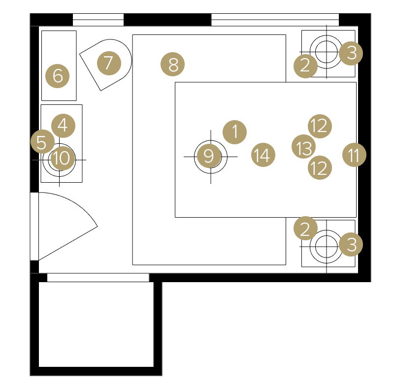 Online Designer Bedroom Floorplan