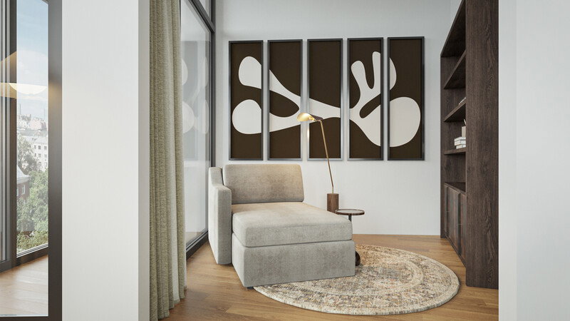 Online Designer Combined Living/Dining 3D Model 3