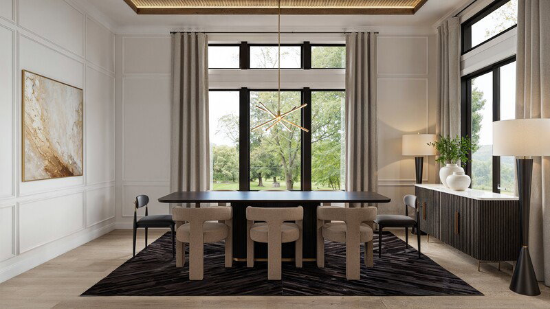 Online Designer Combined Living/Dining 3D Model 3