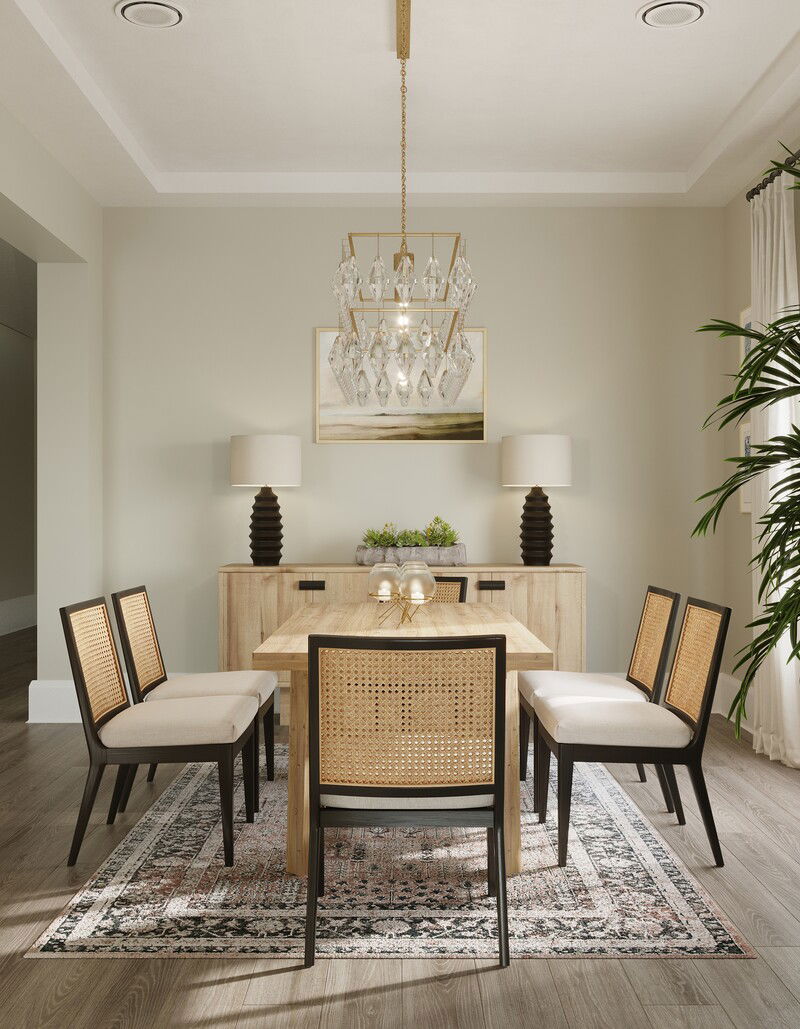 Online Designer Dining Room 3D Model 1