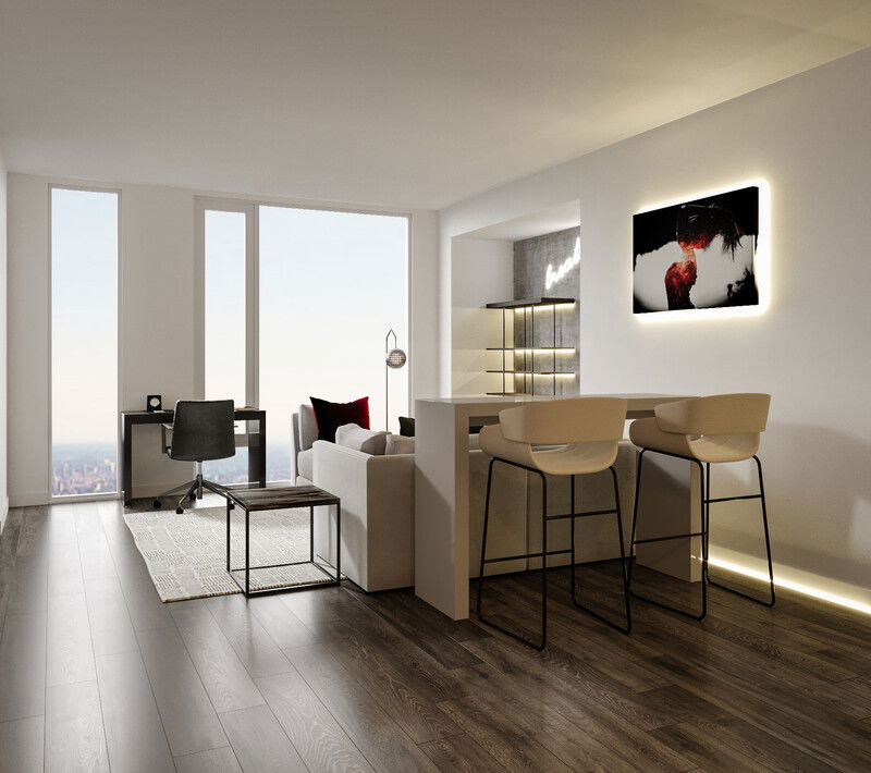 Modelo 3D Sala-Comedor del Diseñador en Línea 2