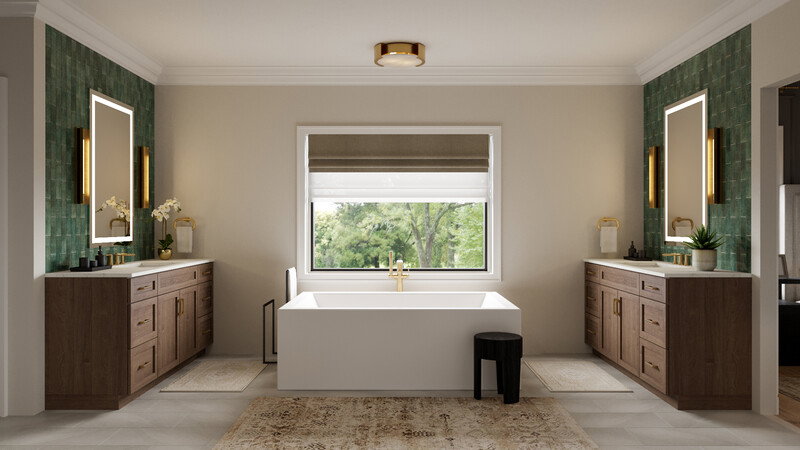Online Designer Bathroom 3D Model thumbnail1