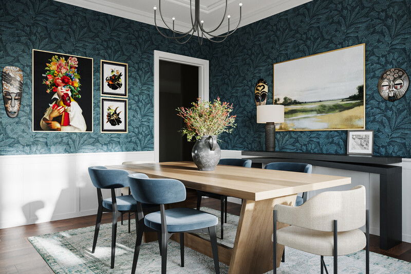 Online Designer Dining Room 3D Model 3