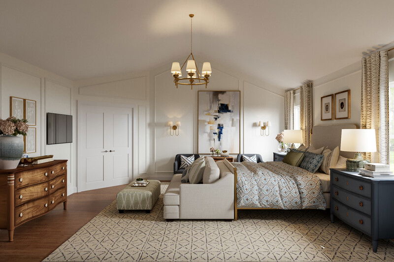 Online Designer Bedroom 3D Model 2