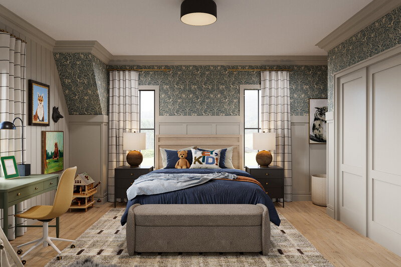 Online Designer Bedroom 3D Model thumbnail2