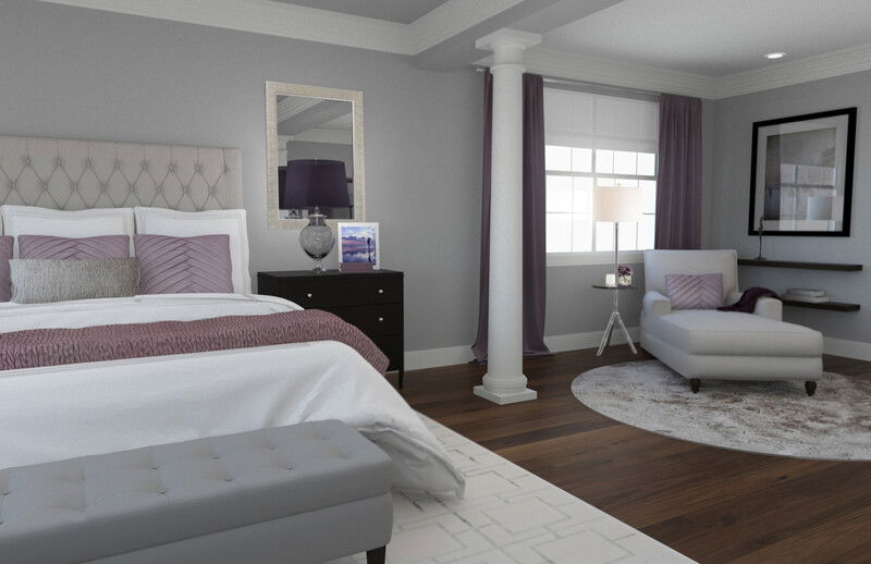 Online Designer Bedroom 3D Model 3