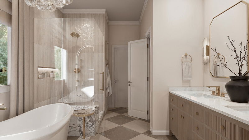 Online Designer Bathroom 3D Model 3