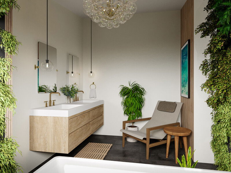 Modelo 3D de Baño por Diseñador Online 1