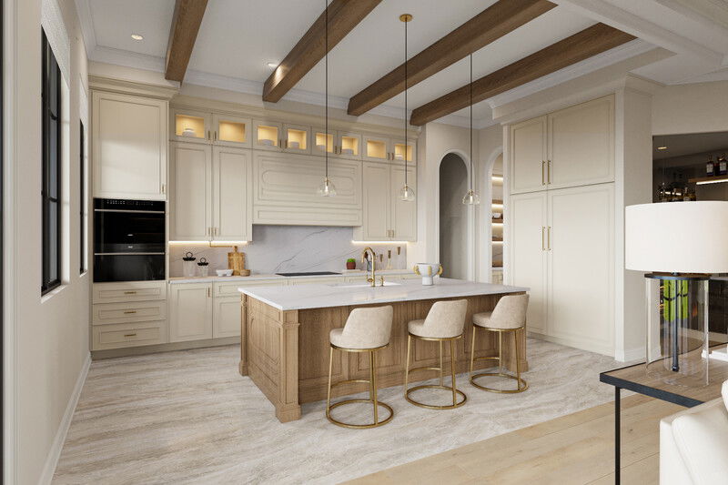 Online Designer Combined Living/Dining 3D Model 9