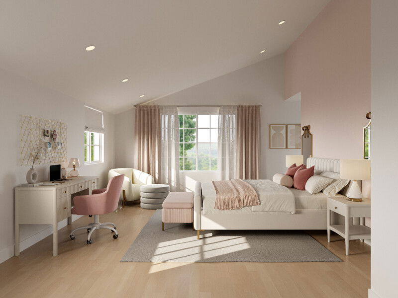 Online Designer Bedroom 3D Model 3