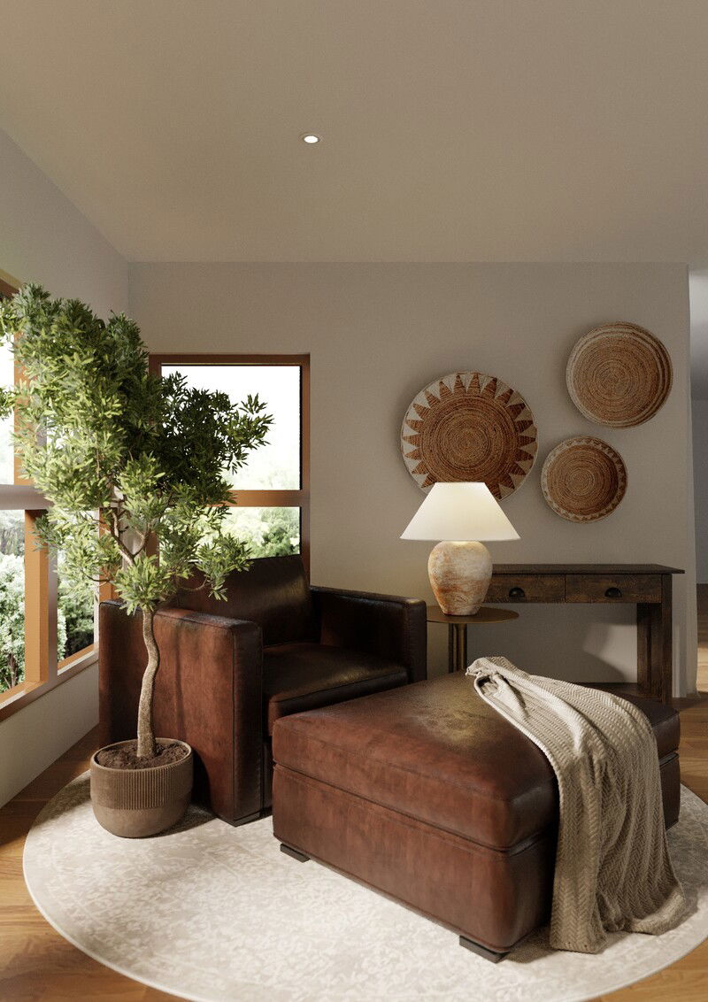 Online Designer Combined Living/Dining 3D Model 4