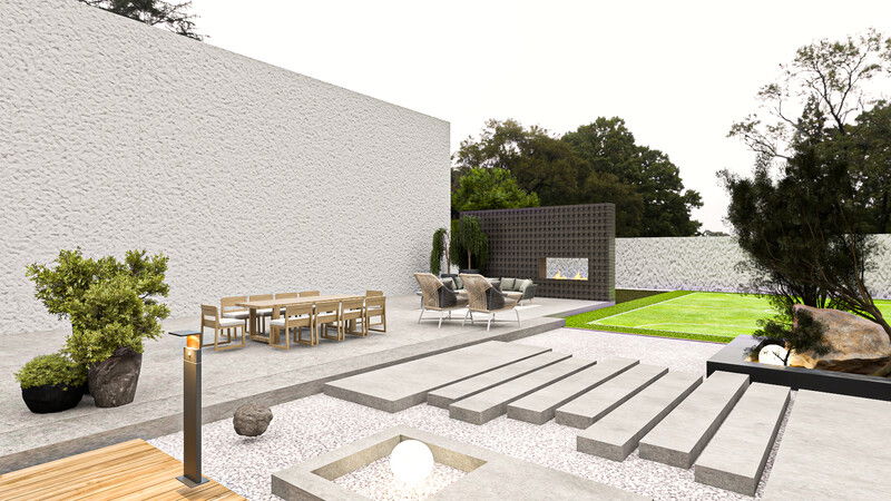 Modelo 3D de Patio Diseño Online 7