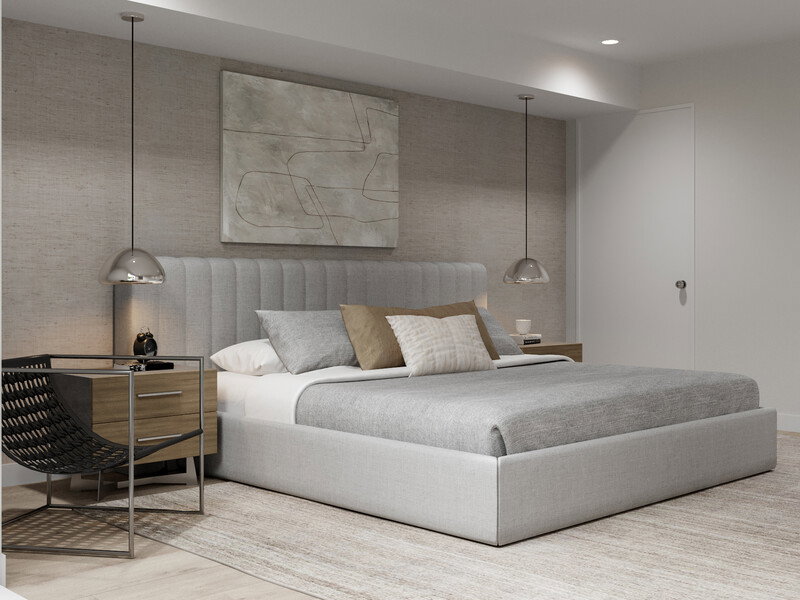 Online Designer Bedroom 3D Model thumbnail3