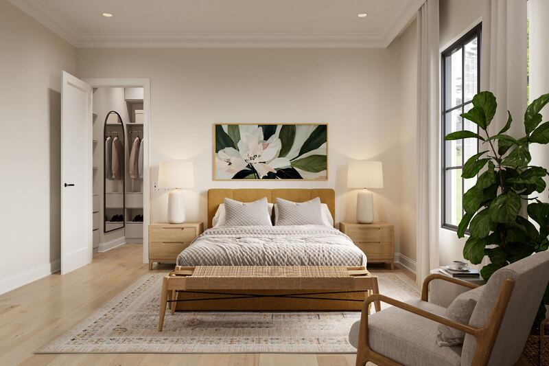 Online Designer Bedroom 3D Model 4