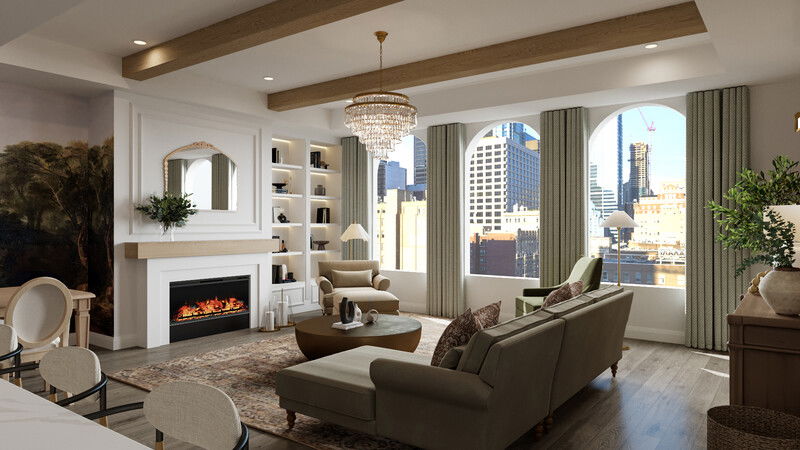 Online Designer Combined Living/Dining 3D Model 3