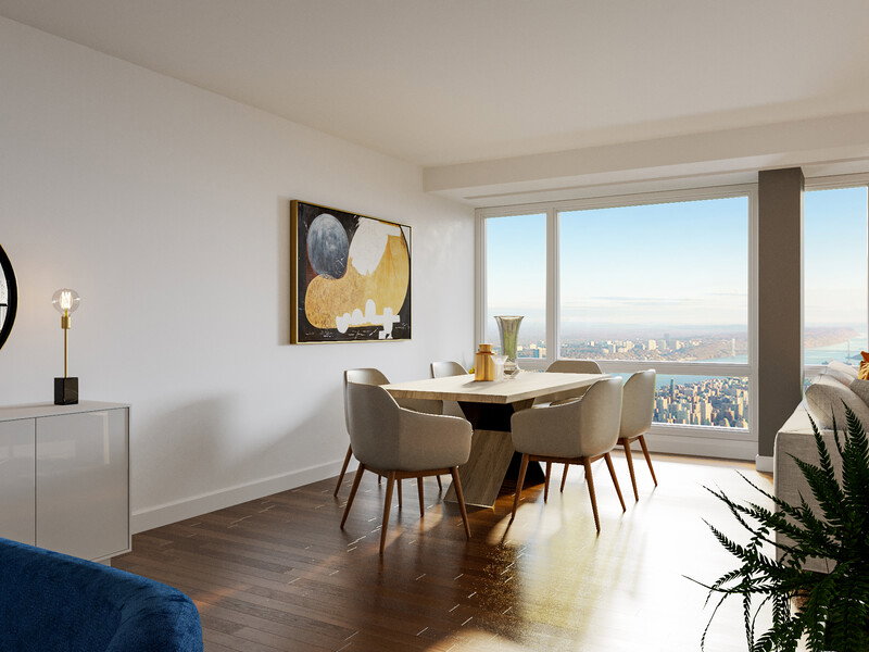 Online Designer Combined Living/Dining 3D Model thumbnail4