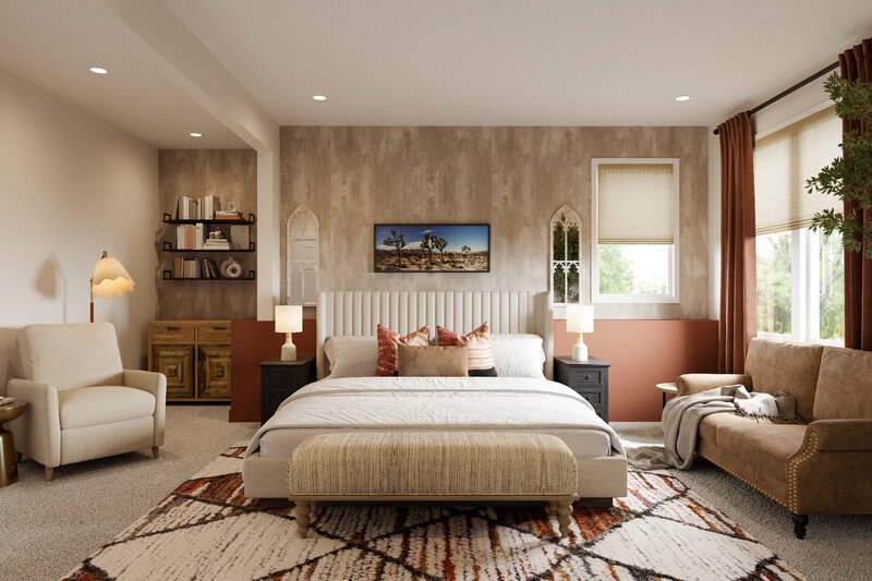 Online Designer Bedroom 3D Model thumbnail1