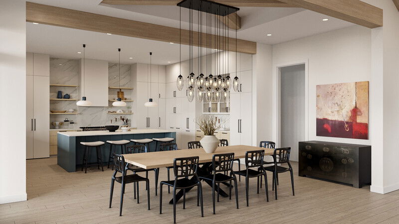 Online Designer Combined Living/Dining 3D Model 3