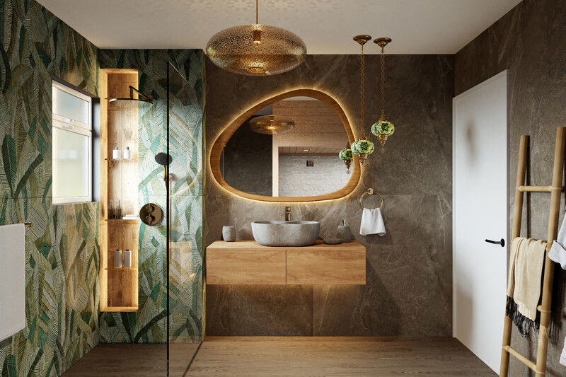 Online Designer Bathroom 3D Model 1