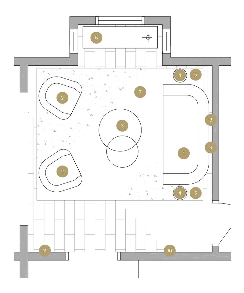 Online Designer Living Room Floorplan