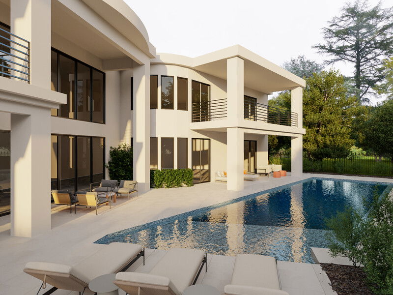 Modelo 3D de Patio de Diseñador en Línea 4