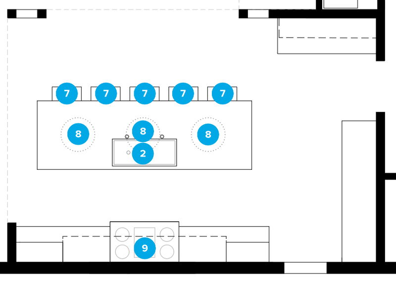 Online Designer Kitchen Floorplan