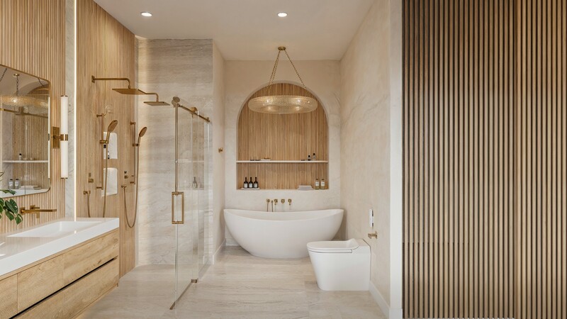 Online Designer Bathroom 3D Model 3