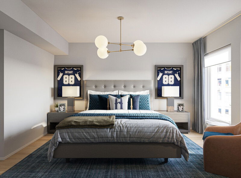 Online Designer Bedroom 3D Model 2