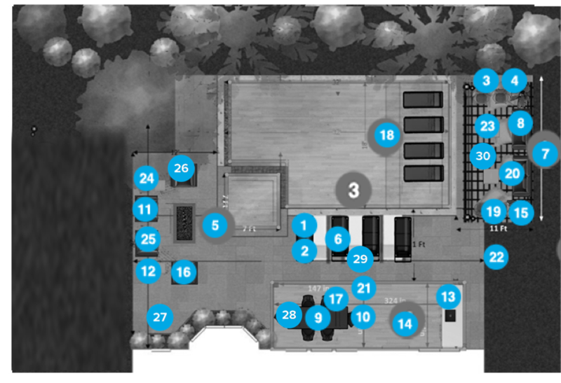 Plano de Patio de Diseñador Online