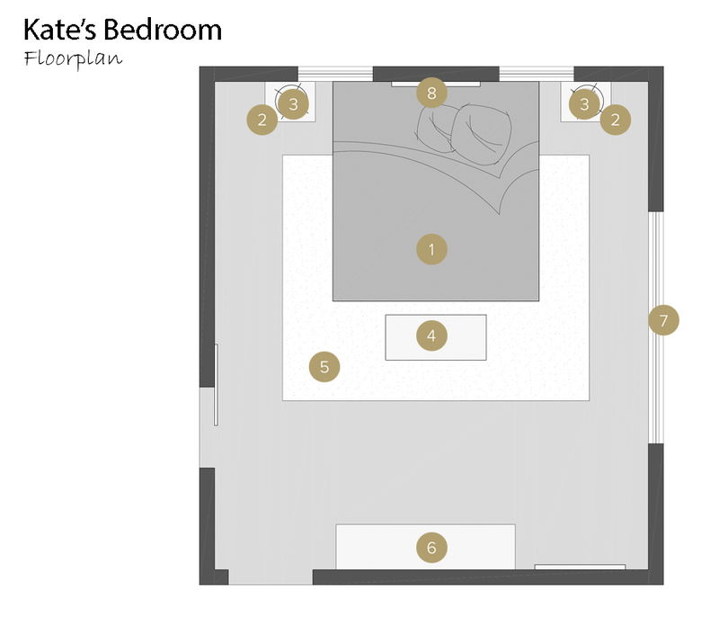 Online Designer Bedroom Floorplan