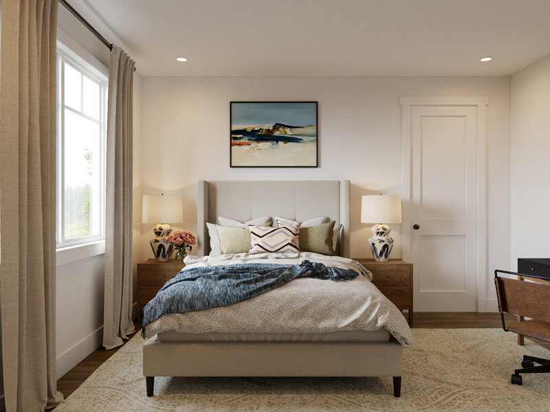 Online Designer Bedroom 3D Model thumbnail1