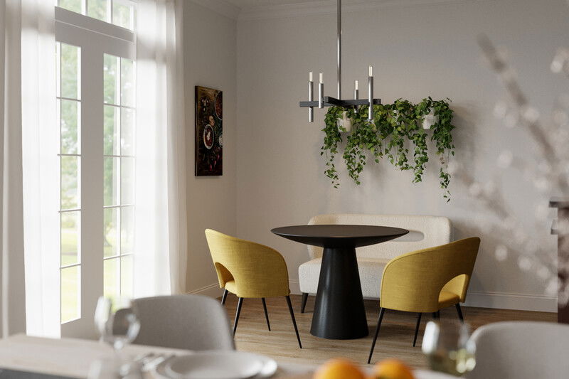 Online Designer Dining Room 3D Model 3
