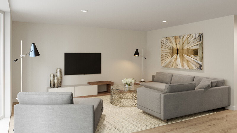 Online Designer Living Room 3D Model thumbnail3