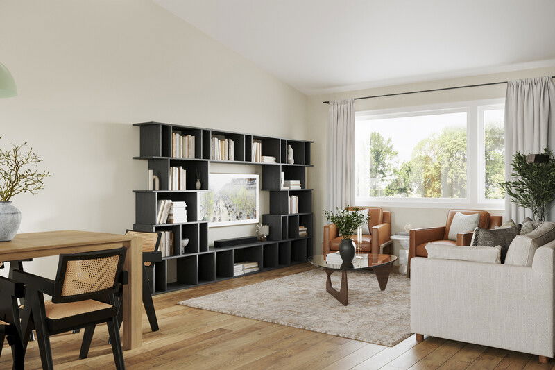 Online Designer Combined Living/Dining 3D Model 2