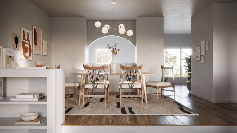 Modelo 3D Sala-Comedor del Diseñador en Línea 1