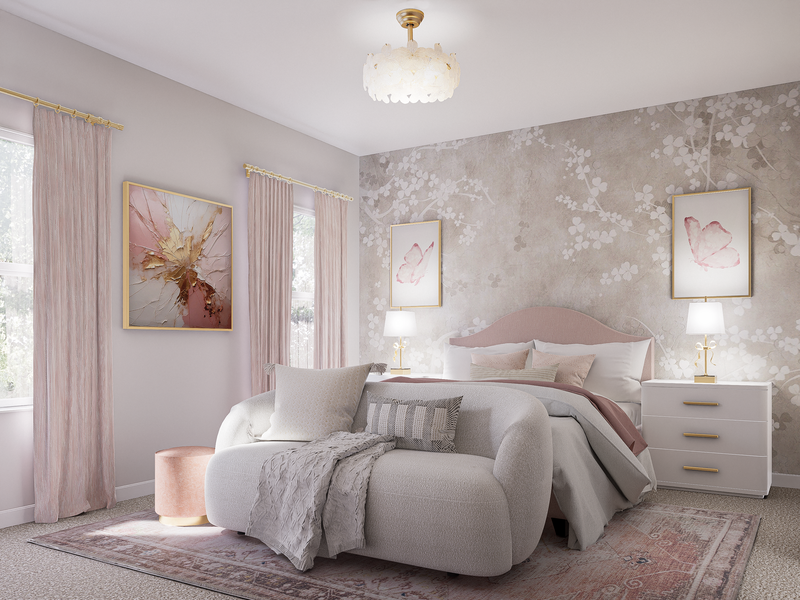 Online Designer Bedroom 3D Model 2