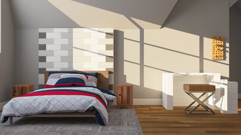 Modelo 3D de dormitorio de diseñador en línea 6