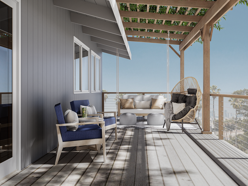 Modelo 3D de Patio de Diseñador Online 3