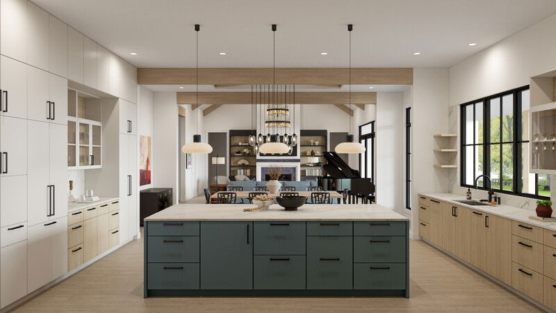 Online Designer Kitchen 3D Model 3