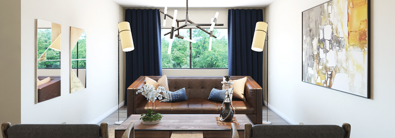 Creative Formal Living Room - After Rendering