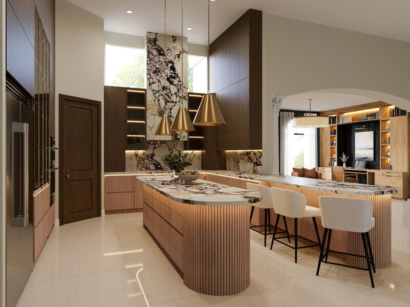 Online Designer Kitchen 3D Model 3