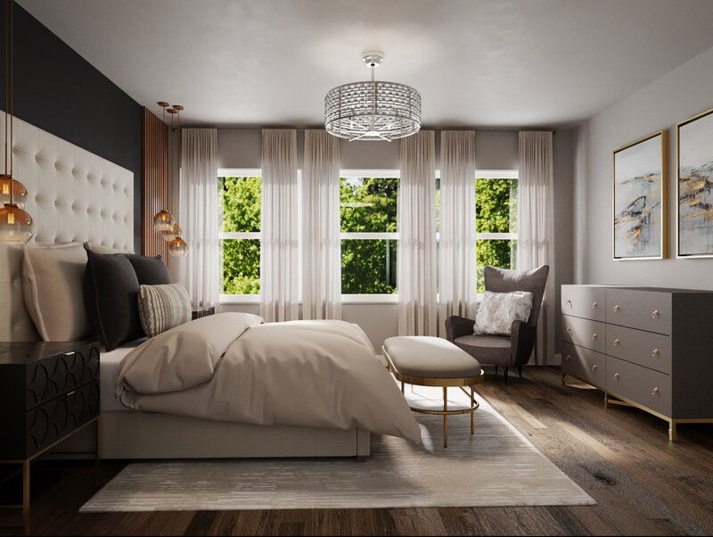 Online Designer Bedroom 3D Model 3