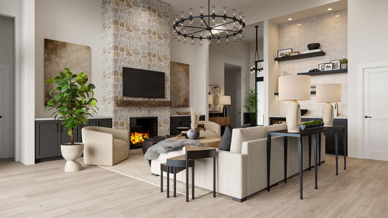 Online Designer Combined Living/Dining 3D Model 3