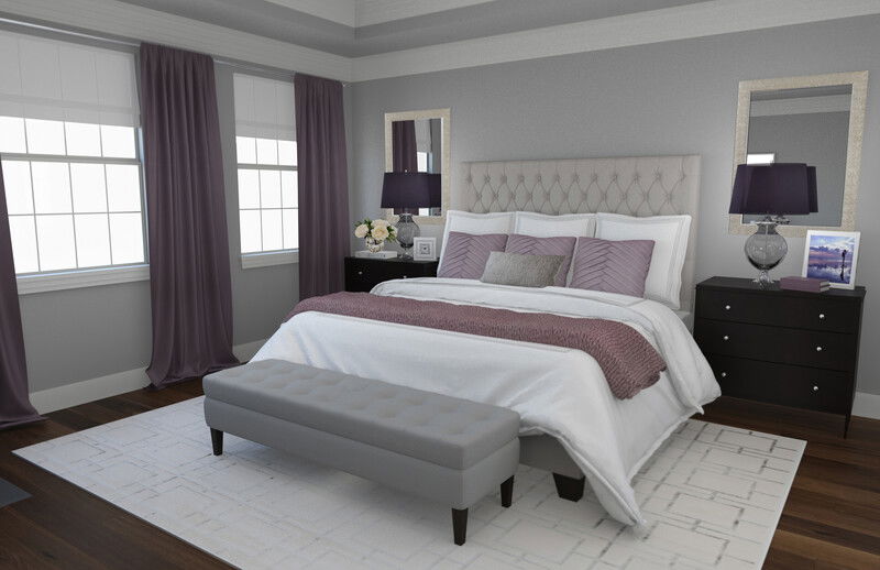 Online Designer Bedroom 3D Model 1