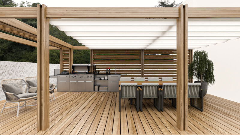 Modelo 3D de Patio Diseño Online 9